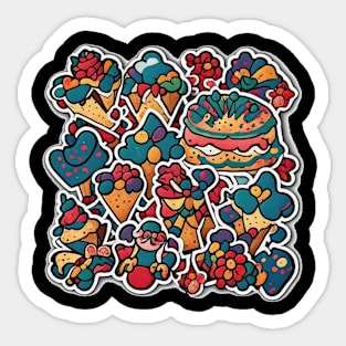 Baking Baker Kawaii Japan Vintage Minimalist Coffee Sticker